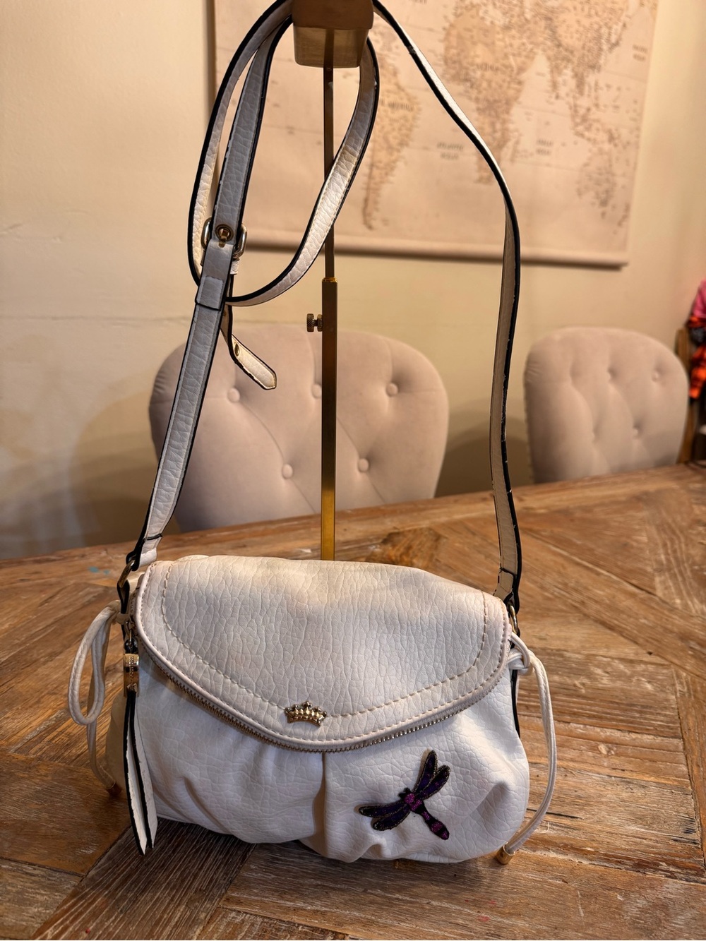 Juicy Couture Crossbody Bag with Dragonfly Accent